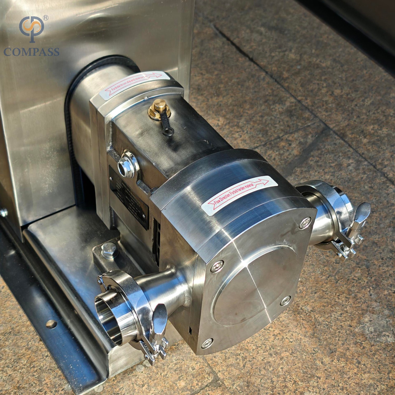 Санитарный кулачковый насос SS316L с двигателем с фиксированным передаточным числом 