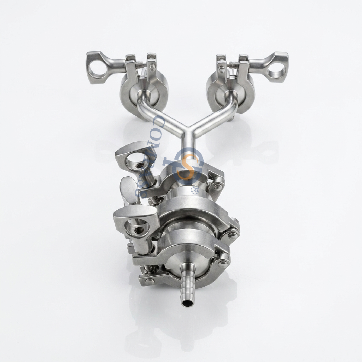 Колено SS316L DN10 TC34MM Тройник модели Y с обратным клапаном с наконечником и переходником для шланга