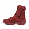 Botas safari hombre cremallera rojo 7264