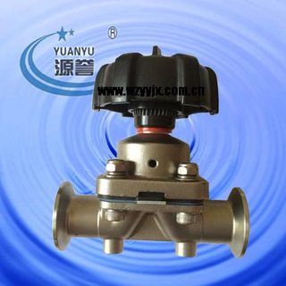 Aspetic diaphragm valve for high purity application