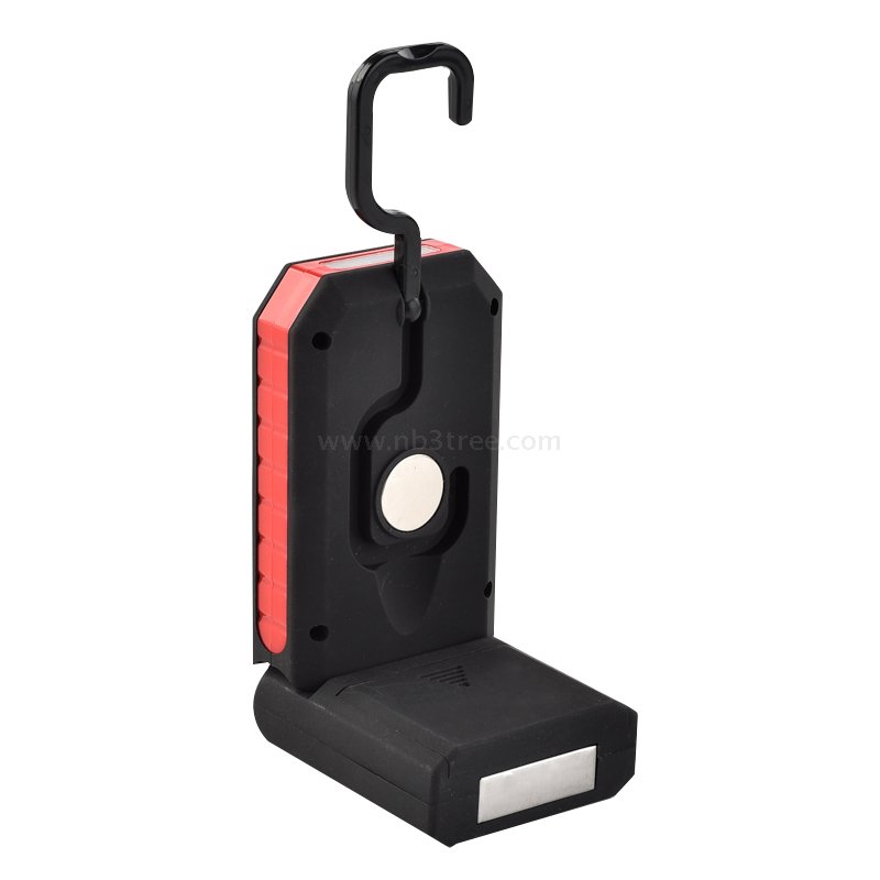 3W COB+3 LED Flexible Magnetic Work light With Rotating Hook