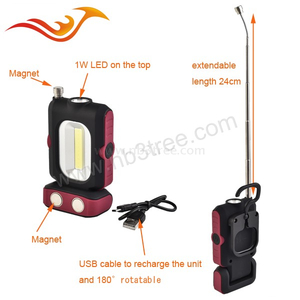 1W LED+3W COB LED Rechargeable Work Light Menards