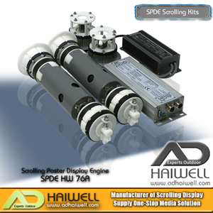 Scrolling-Poster-Display-Techniker SPDE HW 51A / 76A / 120A-Scrolling-Kits