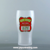 yayun 2019 trendy sandblasted drinking glass tumbler with decal logo