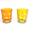 decorative elegant glass candle jar for home and garden