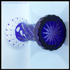  popular Bohemia style dark blue glass vase for home decoration