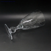  clear drinking glass cup with sandblasted pattern