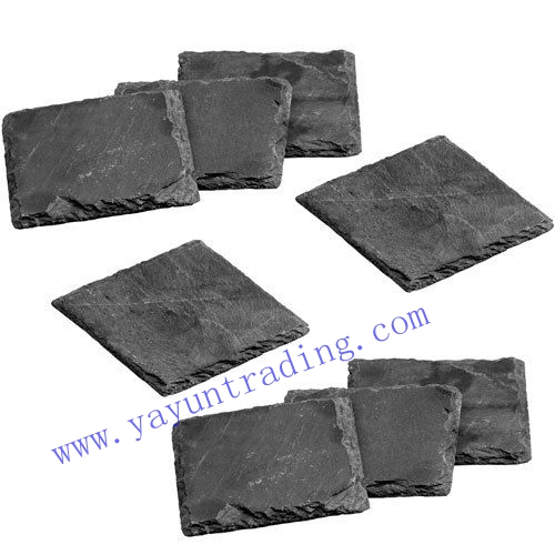 square tableware slate coaster