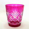 pine apple embossed glass candle holder
