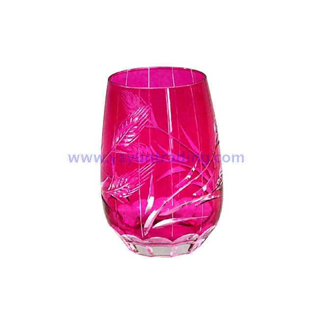 best selling cheap high quality hand cut glass tumbler for five star hotel and wine shop