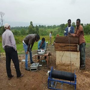 Cámara de inspección de gran angular y perforación rotatoria GYGD en África