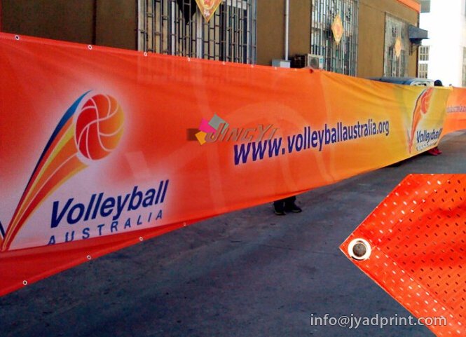 Custom Made Outdoor Construction Fence Polyester Fabric Mesh Event Advertising Banner, Advertisement Promotion Banner