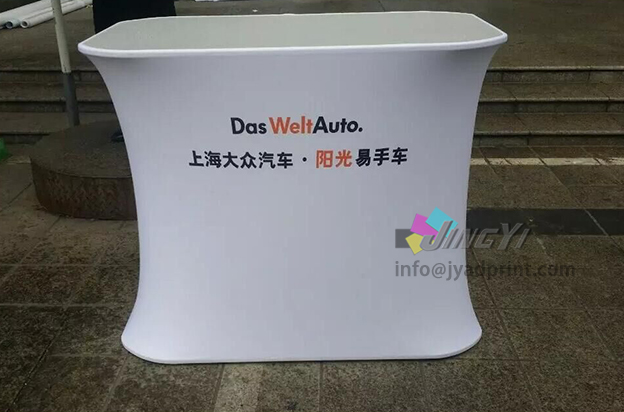 Portable dye-sublimation tension fabric lightweight aluminum frame trade show display booth