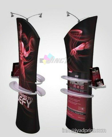 wholesale portable folding aluminum tube tension fabric display 3x3 standard booth exhibition booth 