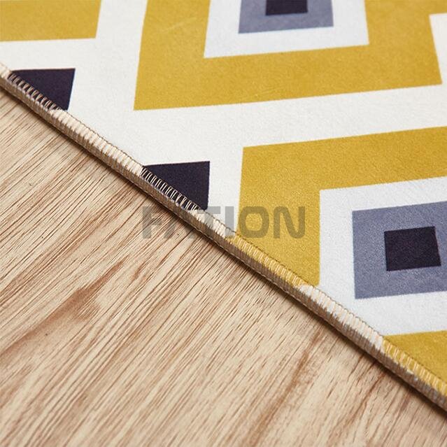 High Quality Anti-skid Non-woven Fabric Backing Print Rug