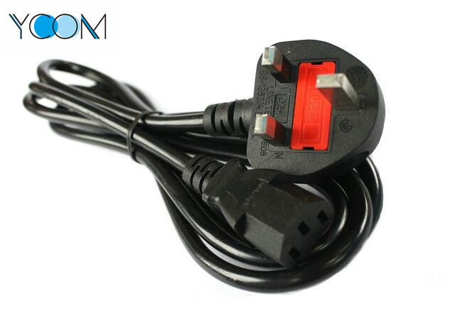 3 Pin UK Extension Power Cord Cable with Fuse