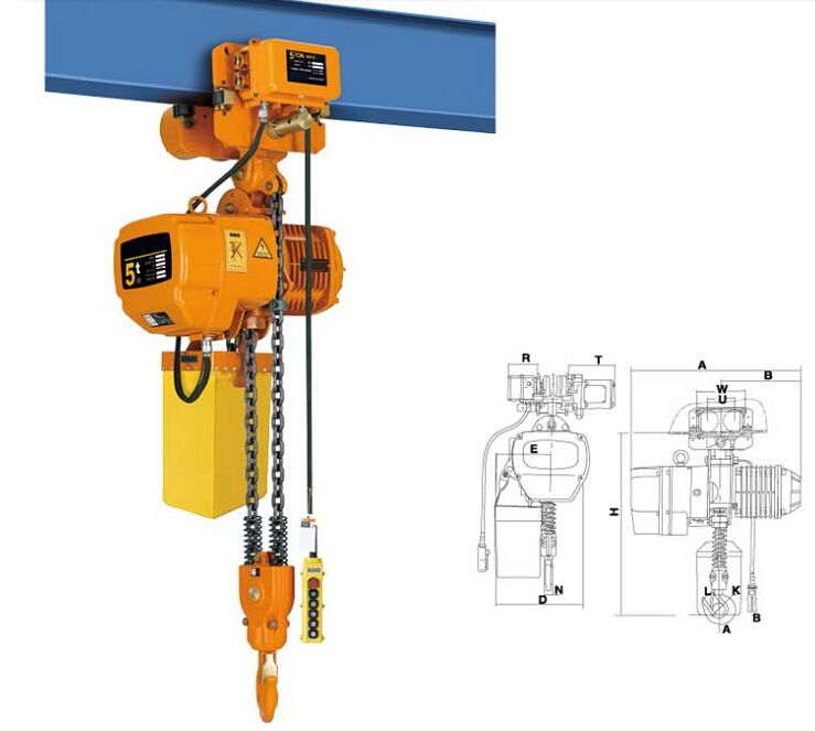 henan mine electric chain hoist