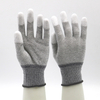  Electronics Industry Knitted Wrist ESD Carbon Fiber Top Fit Work Gloves 