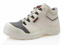Food industry steel toe white safety shoes