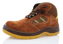 Suede leather pu sole sport style safety shoes