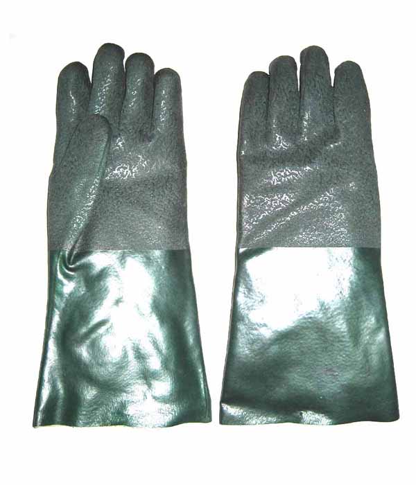 3130 PVC sandy finish palm working safety gloves