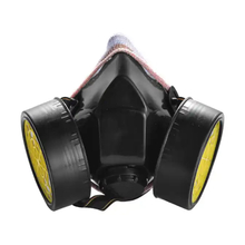 Half Face Protective Double Cartridge Gas Chemical Respirator Mask