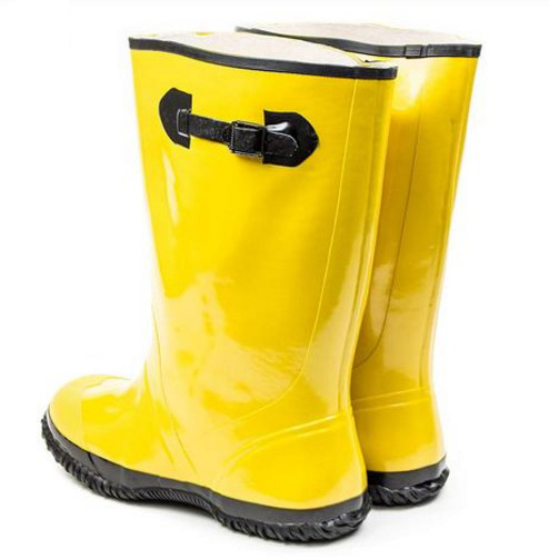 Rubber overshoes, yellow slush rubber boots