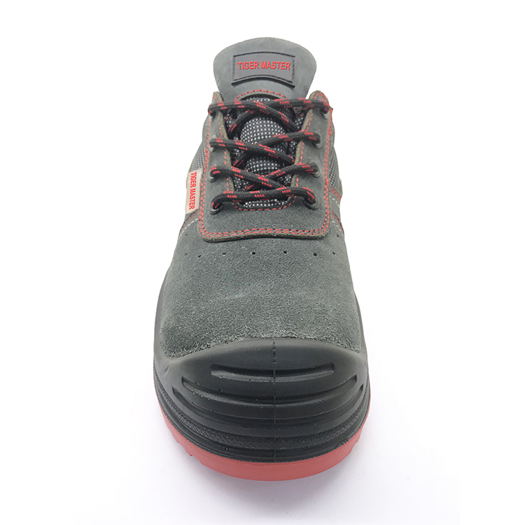 ENS008 suede leather anti static kevlar mid sole european work shoes