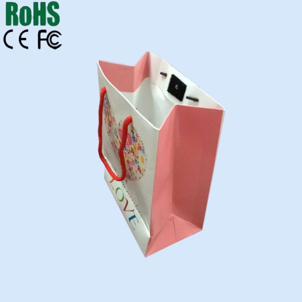 Christmas Custom Design Musical Recording Activated Sound Paper Bag