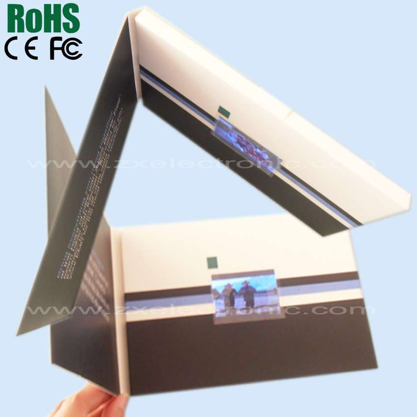 Promotional lcd video brochure card/video brochure