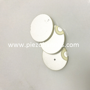 Cristal de disco de cerámica PZT PIZO PIZO DE 1MHZ para sensores de flujo ultrasónico