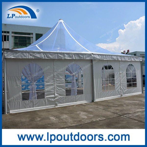 10X10米透明屋顶天棚式塔亭帐篷适合婚礼活动