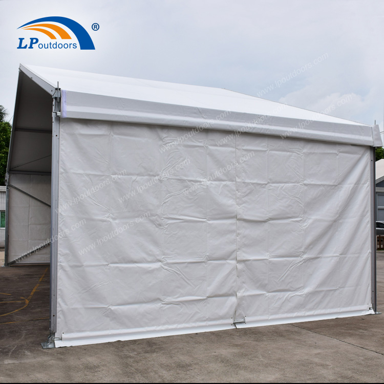 10m 铝制白色 PVC 活动帐篷（带沙墙）出售 