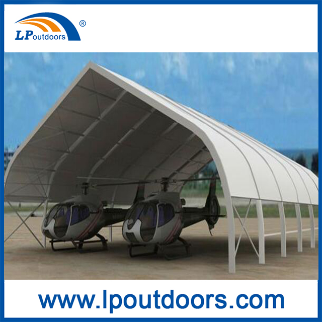 Tienda de hangar para aviones TFS curvada de aluminio para exteriores 