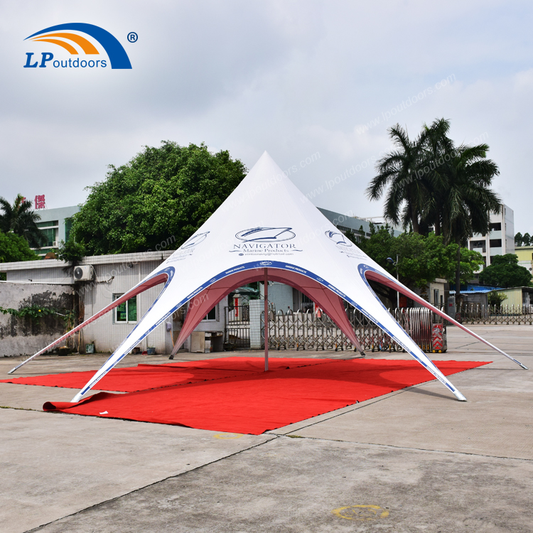 Carpa con sombra de estrella con pantalla de 12 m de diámetro para exposición del fabricante de China - LP outdoor