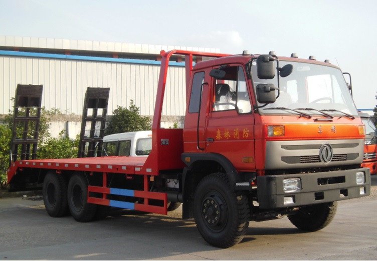 Carro plano del transporte del cargamento del uno mismo de la tonelada 210HP de la marca de fábrica 6X4 20 de Dongfeng