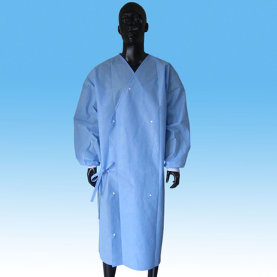SMS patient gown with long sleeves. disposable SMS patient 