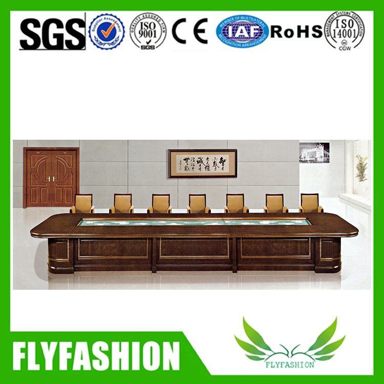 Boat shape solid wood meeting table(CT-06)