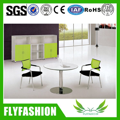 Round Wood Coffee Table and Metal Leg(CT-46)