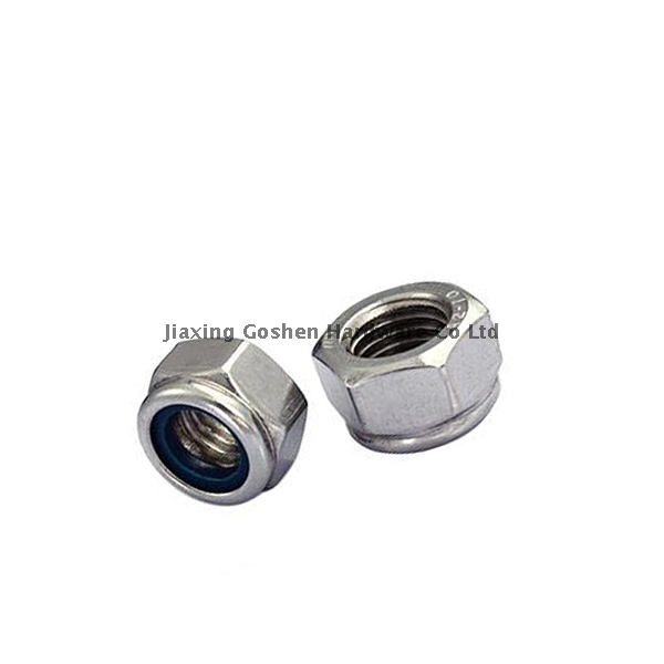 DIN982 Metric de acero inoxidable Inserto hexagonal de tuerca autoinformada para ruedas de automóvil