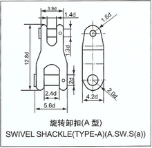 SWIVEL SHACKLE(TYPE-A)(A.SE.S(a))