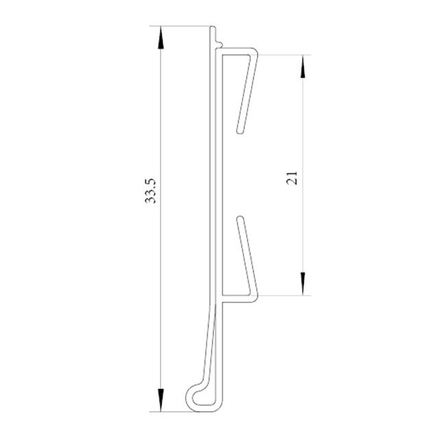 Blue Shelf Clip Label Holder DS039