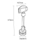 Magnetic Sign Holder With Stem PS03M-CL