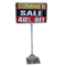 Metal Sign Frame with adjustable stem - Chrome 11"W X 7"H