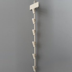 Metal merchandising Strip With 6 Clips MC006