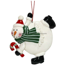 Christmas, Clay Dough Snowman Ornament (BKC0120)