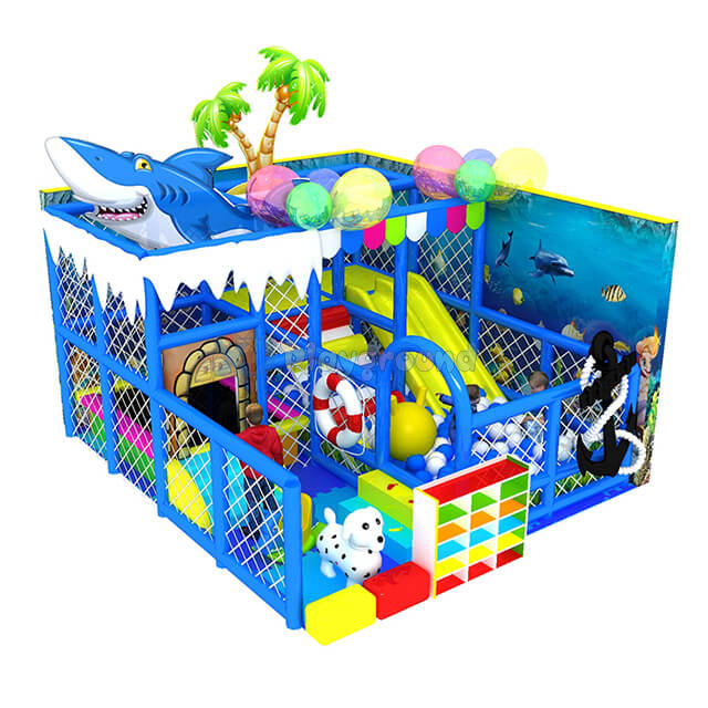 Ocean Themed Amusement Park Small Indoor Playground Equipment