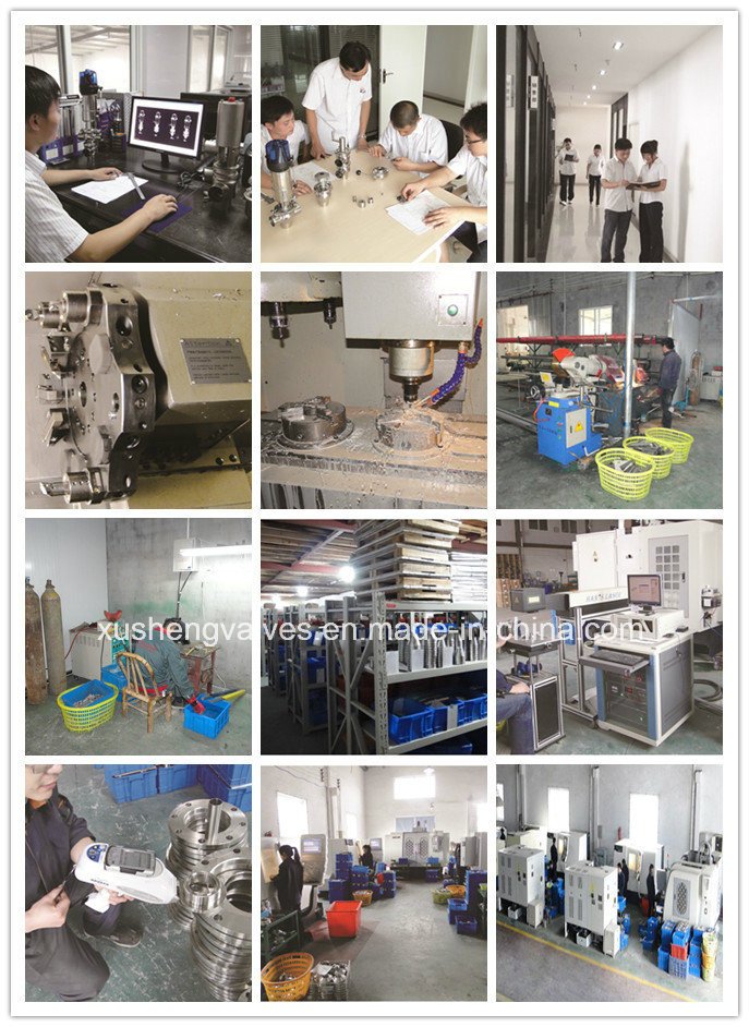 Крышка торцевой крышки с трехзажимным зажимом из нержавеющей стали Ss304 6