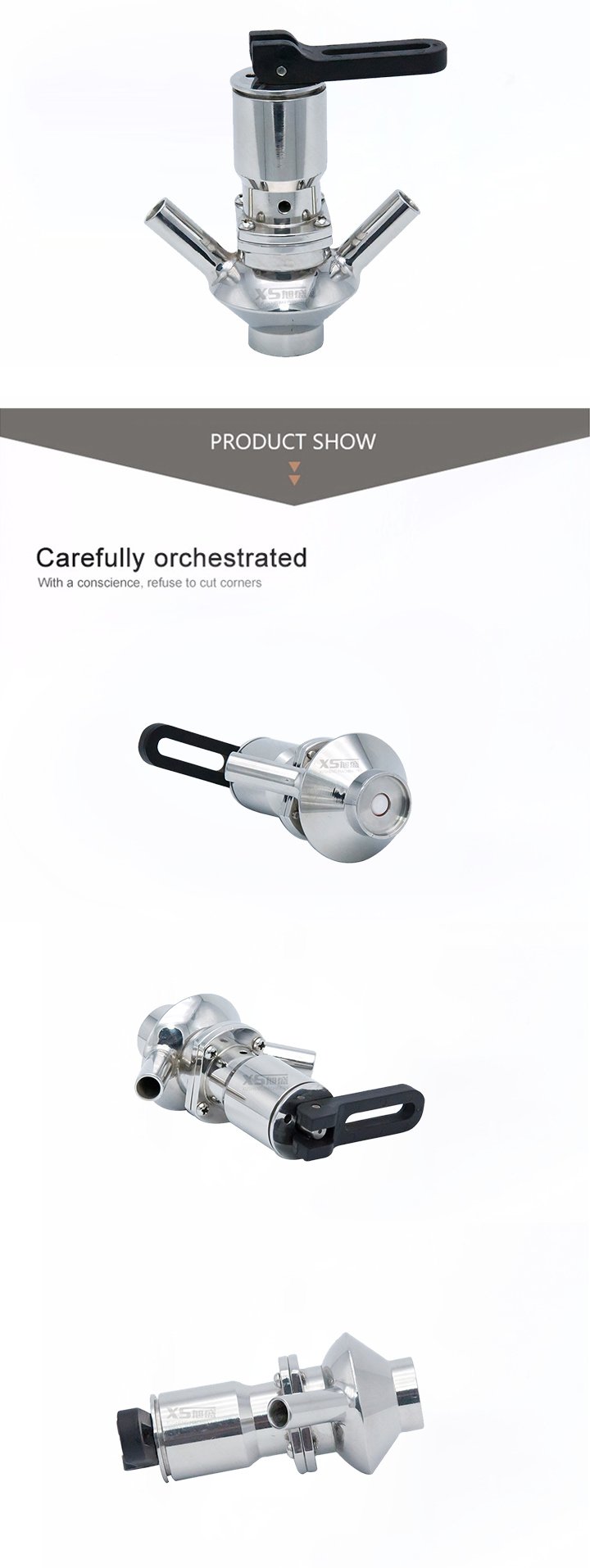 Приварной асептический стерильный пробоотборный клапан из нержавеющей стали SS316L