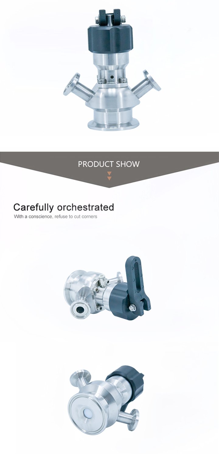 Ручные пневматические клапаны для асептического отбора проб из нержавеющей стали SS316L